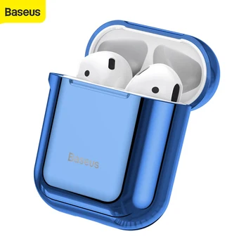 

Baseus Soft Silicone Case Wireless Earphone Protective Cover For Air Pods 1/2 Luxury Case Earphones for Apple Airpods case