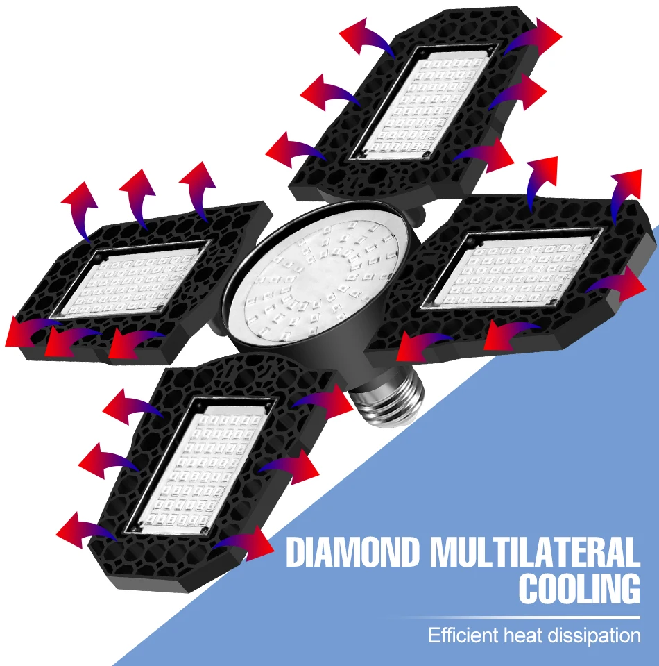 Description Picture 5 of itemPhyto Lamp LED Plant Seeds 220V Grow Light E27 Full Spectrum Hydroponics Lampara LED Panel Bombilla 110V Grow Tent Bulb 300 400W