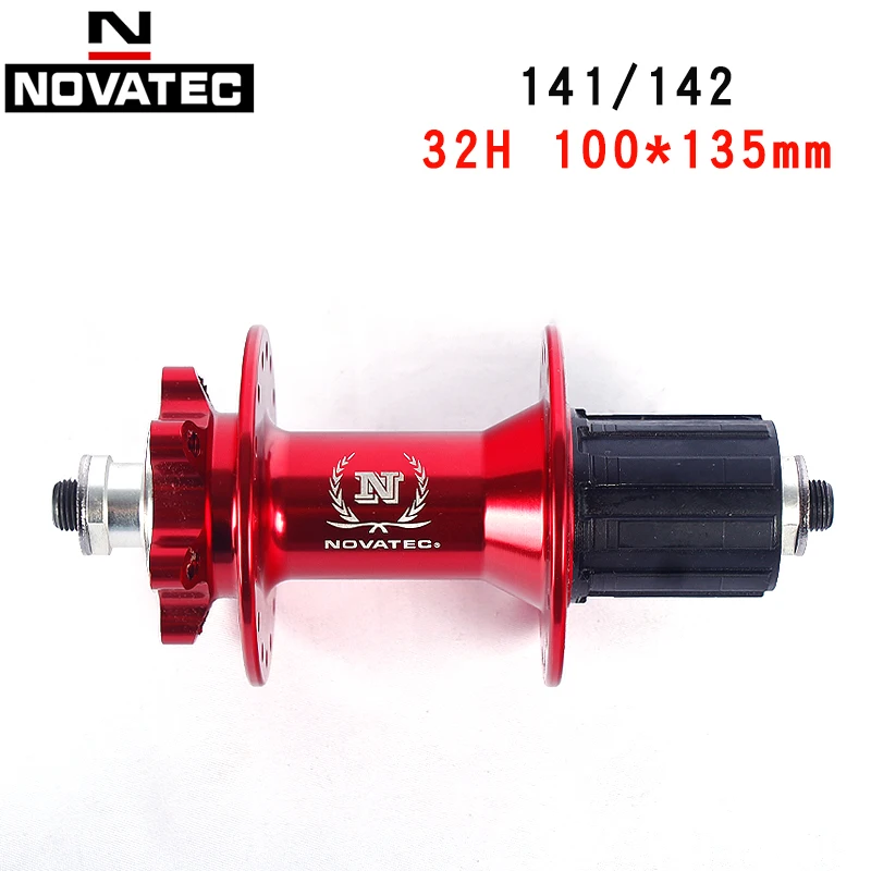 Novatec-Mountain Bike Hubs, MTB Disc Hub, Sealed Bicycle Hub, Accessories, 2Bearing, Disc Brake, 100x135mm, 32 Holes