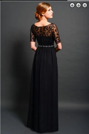 Формальные Вечерние платья с рукавами, аппликацией и кристаллами, vestido de festa robe de soiree, Длинные вечерние элегантные платья для матери невесты