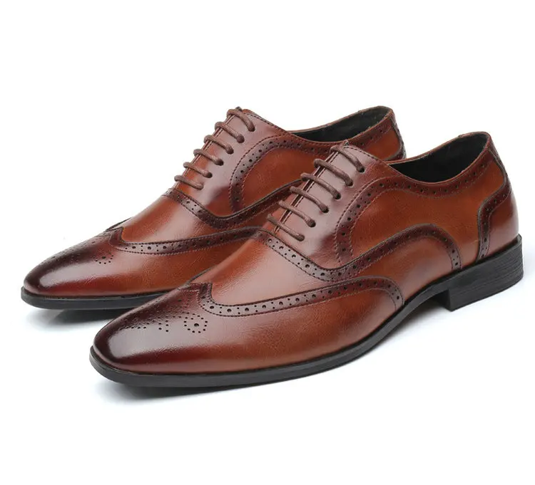 Мужская официальная обувь; Модные Туфли-оксфорды; мужская деловая обувь в стиле ретро; Мужские модельные туфли; большие размеры C21-53