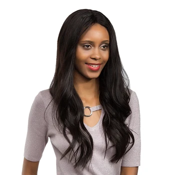 

Natural Synthetic Black Long Thick Curly Lace Front Wigs Full Hairpieces for Women