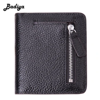 

Fashion RFID Genuine Leather Wallet Multi-card Slots Credit Card Holder Ultra Thin Brief Short Coin Purse Female Clutch Bag