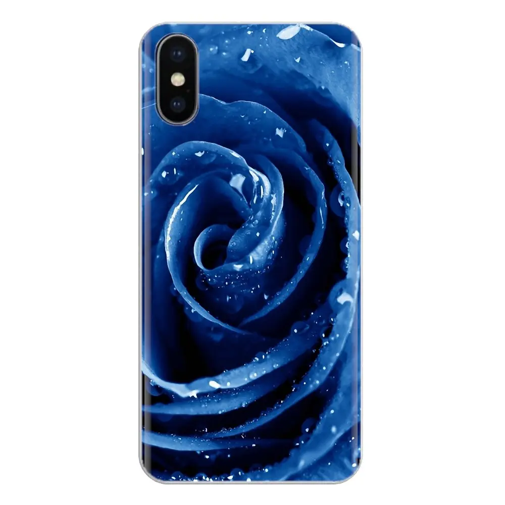 Силиконовый чехол для Xiaomi Redmi 4A S2 Note 3 3S 4 4X 5 Plus 6 7 6A Pro Pocophone F1 Букет пионов с синими и