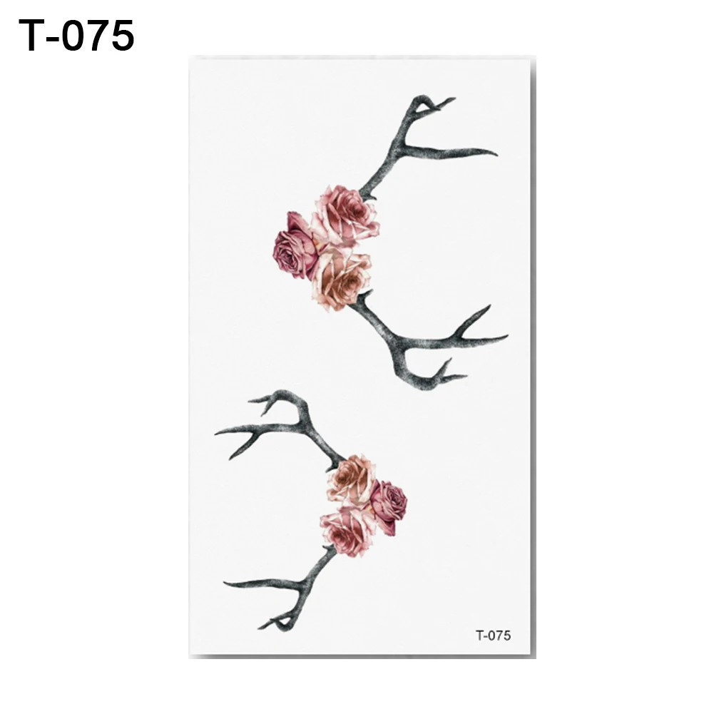 Fashion Unique Flower Animal Waterproof Temporary Tattoo Stickers Body Art Gift Printed designed patterns color bright and looks