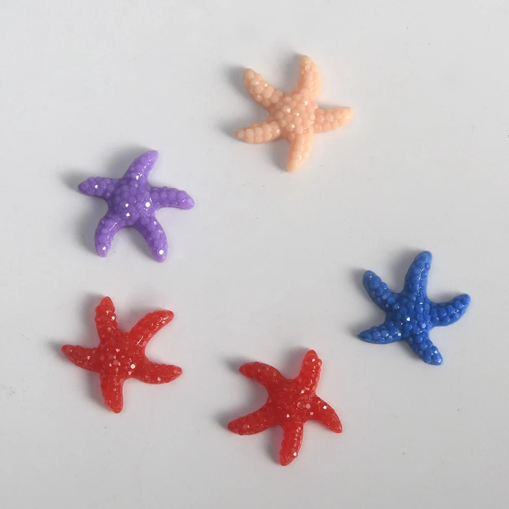 5 шт или 20 шт смола милая миниатюрная Морская звезда для желаний бутылка DIY милые поделки мини искусственное украшение RFID Блокировка#823 - Цвет: 5PCS