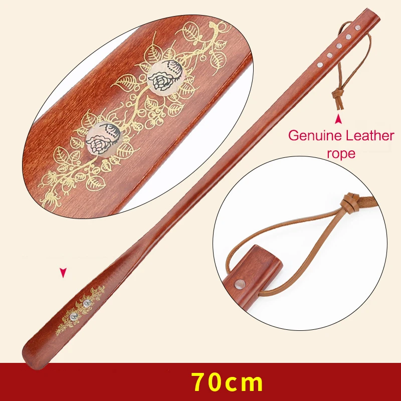 Red 70cm B 1 шт. 22/55/70 см Профессиональный деревянный рожок для обуви Гибкая длинная ручка Shoehorn полезный башмак Профессиональный обувной ложки домашние инструменты - Цвет: Red 70cm B