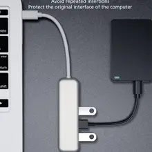 USB C концентратор тип C к HDMI USB 3,0 с SD/TF кард-ридер слот для MacBook/MacBookPro/samsung/huawei D08B