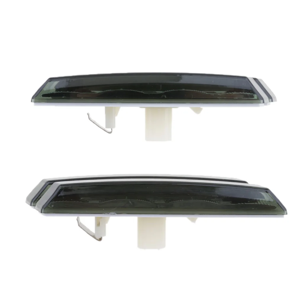 2x Smoke Side Marker Lights for BMW E60 E61 E81 E82 E87 E90 E91 E92 Black