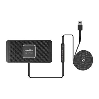 

Universal Universal USB Qi Wireless Car Fast Charger Dashboard Charging Dock Pad for iphone X XR XS 8 Plus Samsung S9 S8 Plus 20