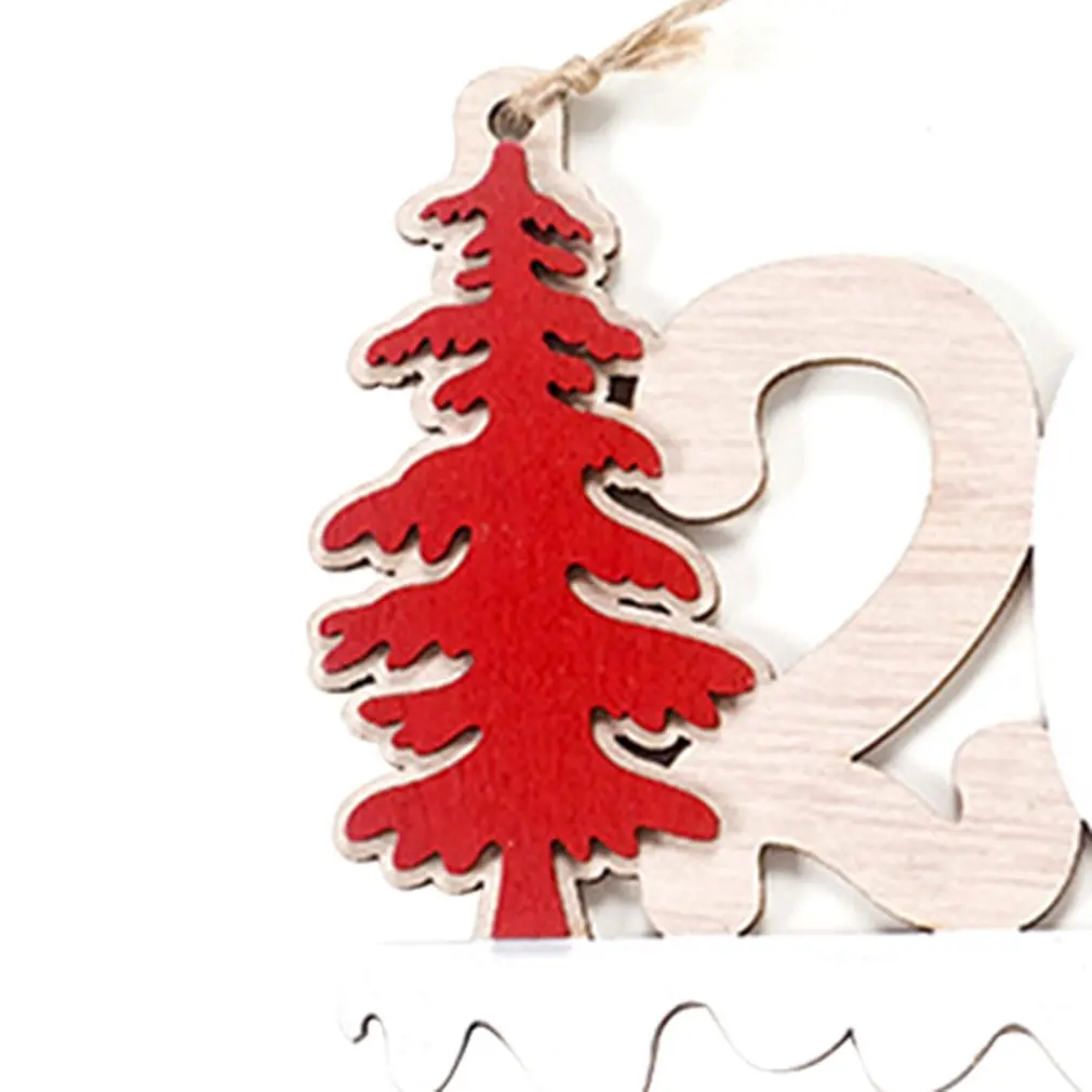 Рождественские украшения новые буквы пеньковая веревка деревянная подвеска креативная Рождественская елка украшение кулон