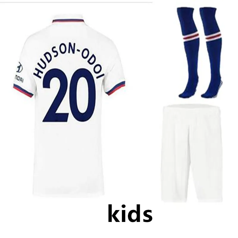 Детский комплект+ носки 19, 20, трикотажные изделия Челси HAZARD KANTE home Out, футбольные футболки PULISIC, HUDSON-ODOI, HIGUAIN, рубашка Челси - Цвет: kids