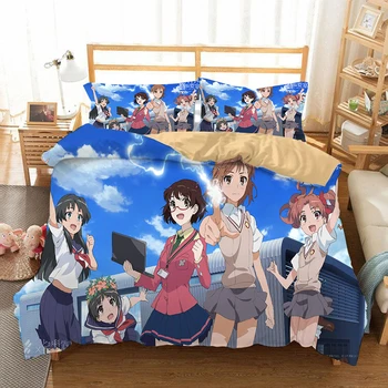 

Index Librorum Anime Bedding Set Duvet Cover Set Cartoon Index Librorum Bedding Sets Bedclothes Bed Linen Bed Set(NO Sheet)