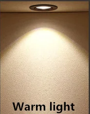 Dimmable Утопленное растягивающееся вращение 360 ° светодиодный светильник 12W18W24W COB светодиодный точечные потолочные светильники AC85~ 265V фоновая лампа для рисования - Испускаемый цвет: Тёплый белый