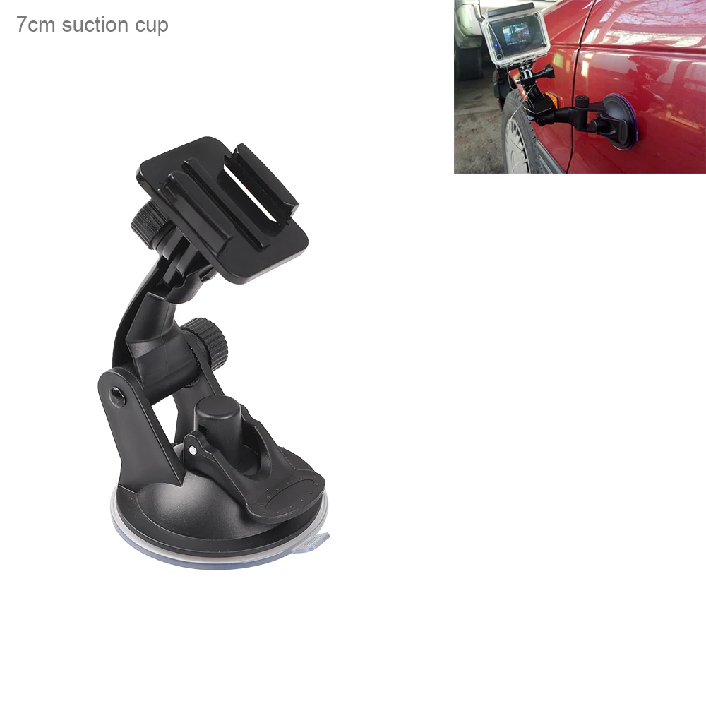 Go pro аксессуары 7 см лобовое стекло автомобиля присоска для GoPro 8 7 6 5 4 3 Sj4000 SJ8PRO SJ9 Yi 4K H8 H9R OSMO Экшн-камера