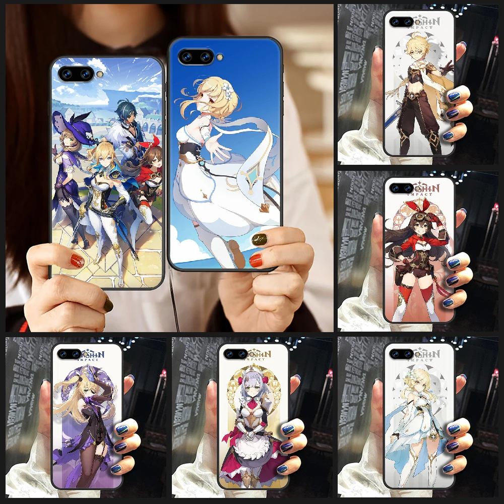Game Genshin Impact Phone Case Cover Hull For Huawei Honor 8 8c 8a 8x 9 9a 9x V10 Mate 10 I Lite Pro Black Waterproof Pretty Phone Case Covers Aliexpress