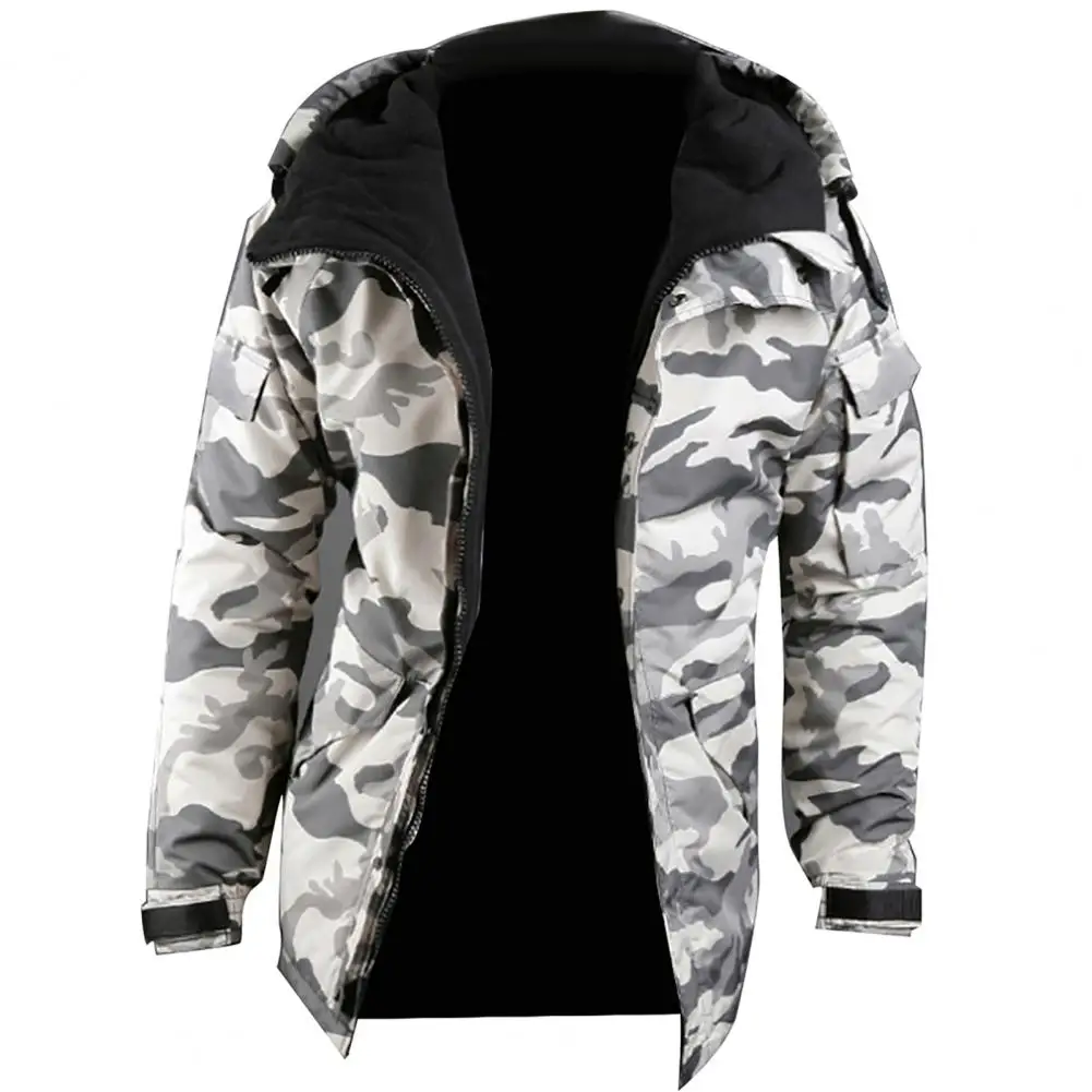 Wholesale OEM private label men custom stock dropshipping camo jacket with  hood From m.