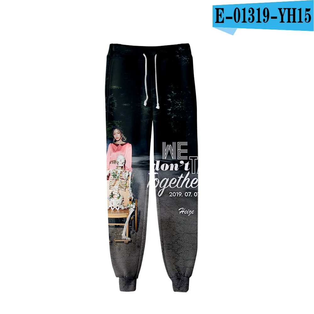 HEIZE elastic pants 3D printing comfy casual streetwear cool harajuku pants men women fashion colorful sports pants - Цвет: E01319