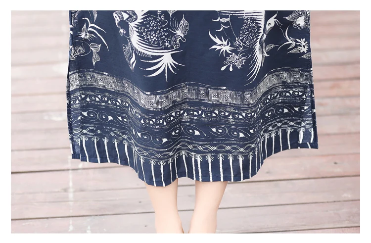 Китайское платье cheongsam qipao женское хлопковое и льняное платье cheongsam с коротким рукавом длинное платье qipao с цветочным принтом qipao