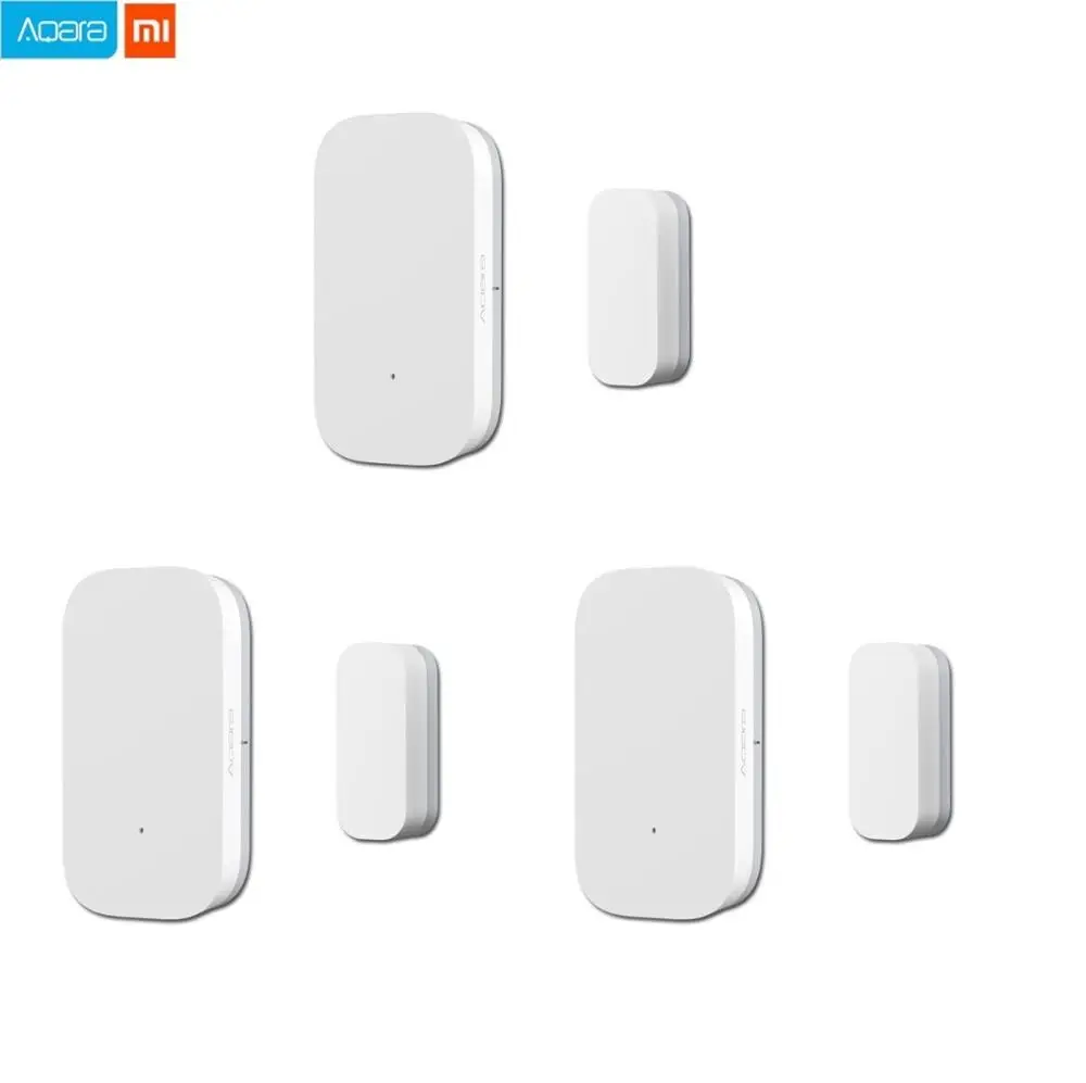 3 sets Xiaomi Aqara датчик окна двери Zigbee беспроводное подключение умный мини датчик двери работа с Android IOS App управление - Цвет: 3 sets