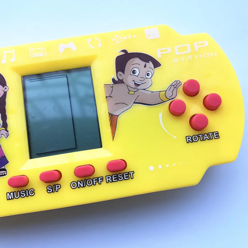Электронная детская игрушка тетрис игровая консоль мультфильм поп игровая консоль стойло алиэкспресс Лидер продаж