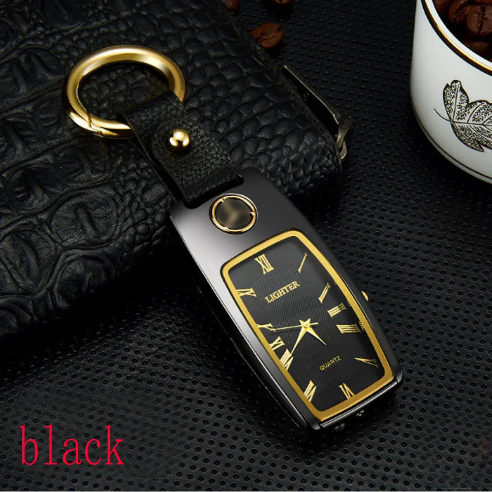 50 шт многофункциональные часы USB Зажигалка фонарик
