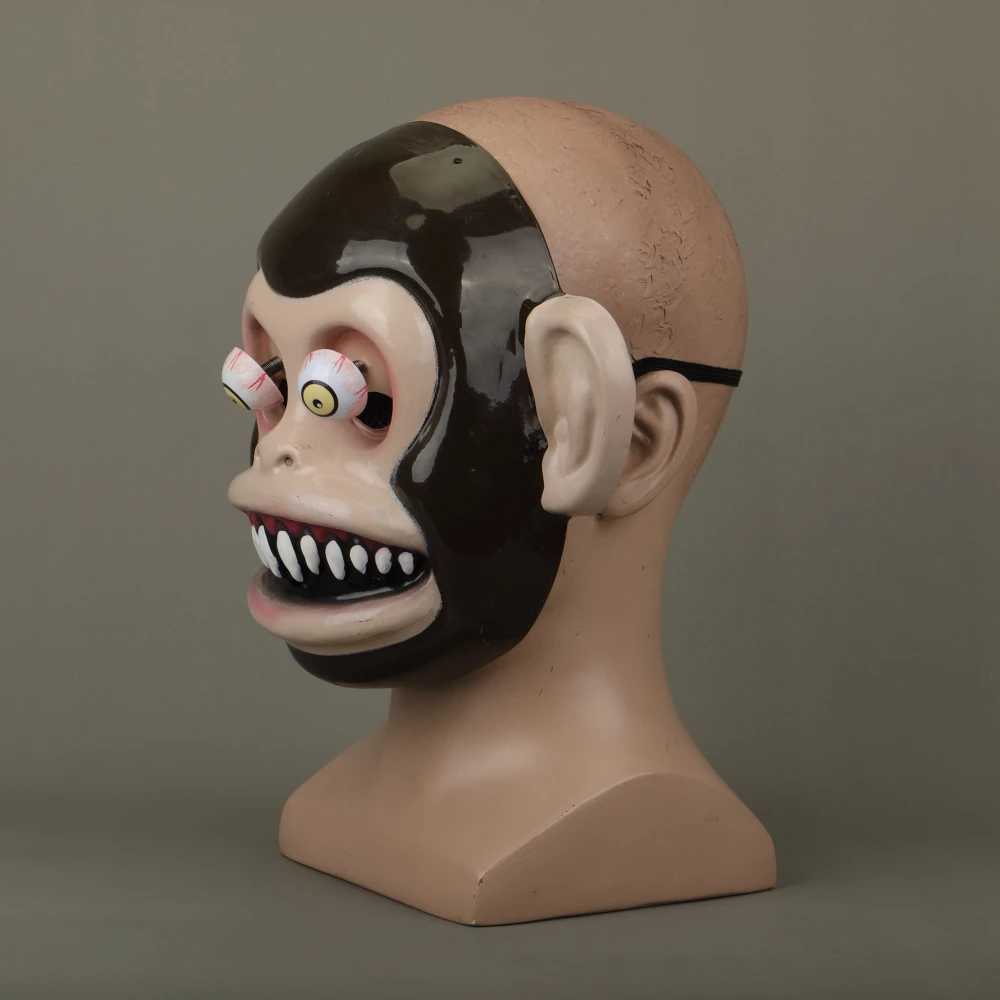 Animal Masks Animal Themed Costumes Monkey Orangutan Mask Cosplay Prop Halloween Accessories Men Women Face Mask Full Head (14)