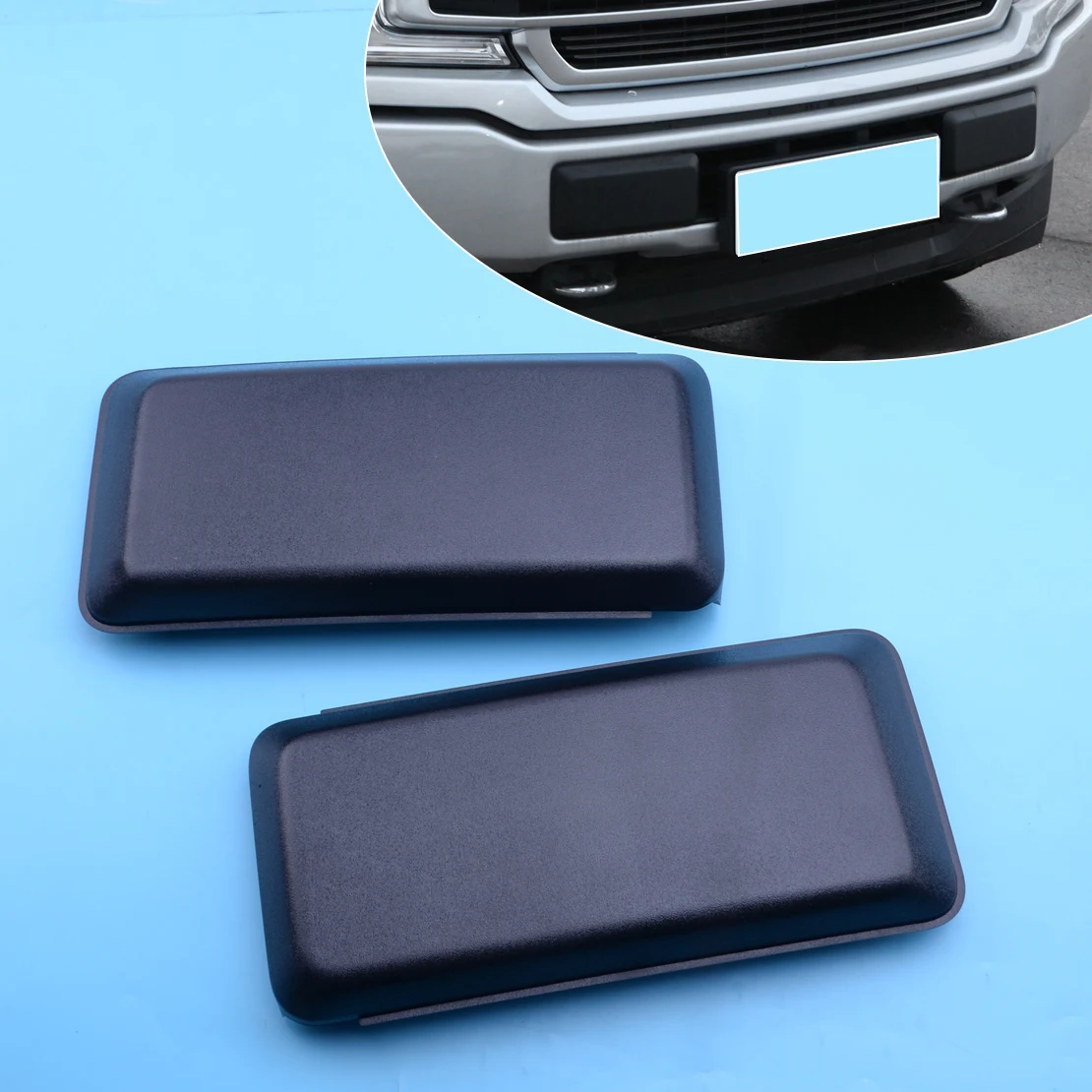 Decter Car Left Side Front Bumper Guards Inserts Cover Pads Caps Replacement for F150 2018 2019 2020 JL3Z 17E811 AB