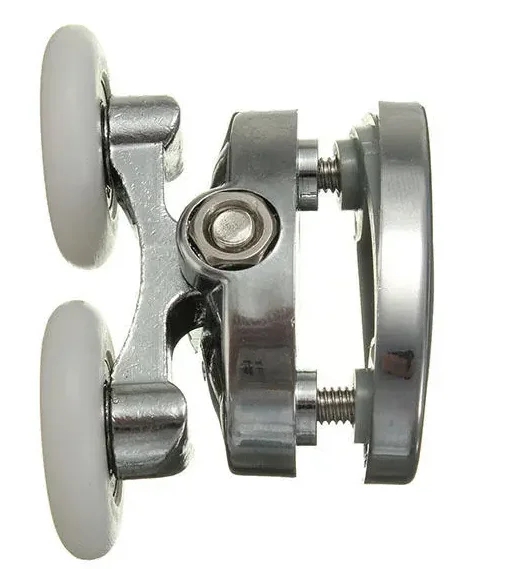 2Pcs 25mm Shower Door Rollers Zinc Alloy Bathroom Wheel Accessories Glass Hardware