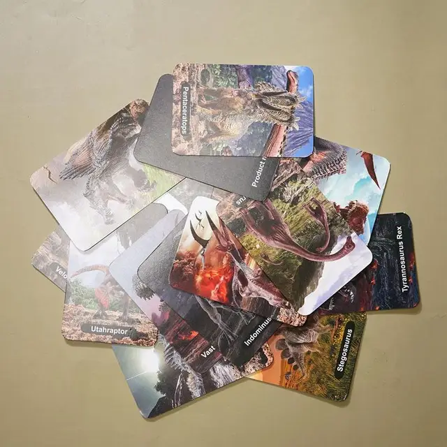 English Dinosaur Battle Card, Período Jurássico, Conhecimento Dinossauro,  Cartões Cognitivos, Jogo Interativo, Brinquedo Educativo, 20Pcs, 55Pcs -  AliExpress