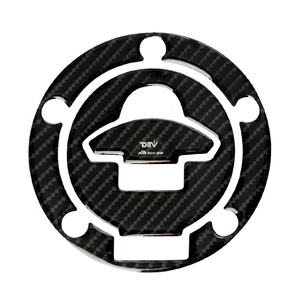 For YAMAHA Oil Fuel Tank Pad Gas Cap Cover YZF-R125 YZF-R15 YZF-R25 YZF-R3 MT-03 MT-25 M-slaz150 Carbon Fiber Motorcycle Sticker - Цвет: Черный