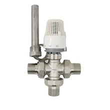 Floor heating system thermostatic radiator valve Automatic brass three-way temperature control valve thermostat valve DN20