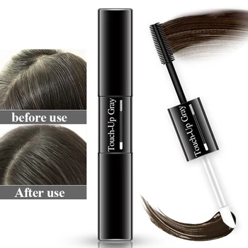 

7ml Root Coverage Coloring Styling Soft Instant Dark Single Use Hair Dye Pen Gray DIY Double Head Temporary Easy Apply Portable