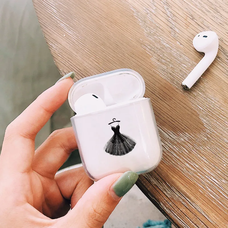

Soft Cute Air Pods Case For Apple airpods Case Luxury Female Dress 5-Patterns Airpods Case In Bluetooth Earphone Accessories