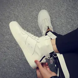 Обувь супер-воздушные силы первая Мужская обувь высокие белые туфли мужская Белая обувь в стиле хип-хоп спортивная обувь