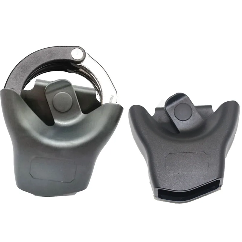 Military Open Top Police Handcuff Holder Case Fits Standard Handcuffs Shackles Cover Tool Key Waist Pouch for 5.5cm Belt