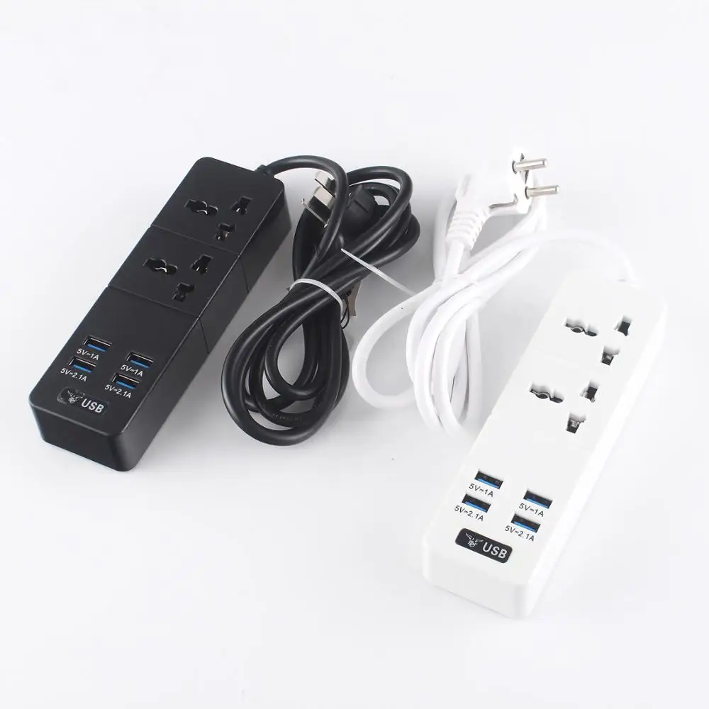 4 USB адаптер для путешествий с переключателем и 2-метровым удлинителем PC