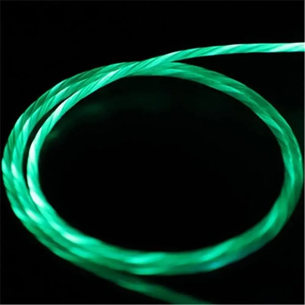 Ленточный Магнитный абсорбционный кабель, магнитный светодиодный Micro USB кабель для зарядки для iPhone samsung S10 1 м магнитное зарядное устройство Тип C кабели - Цвет: green