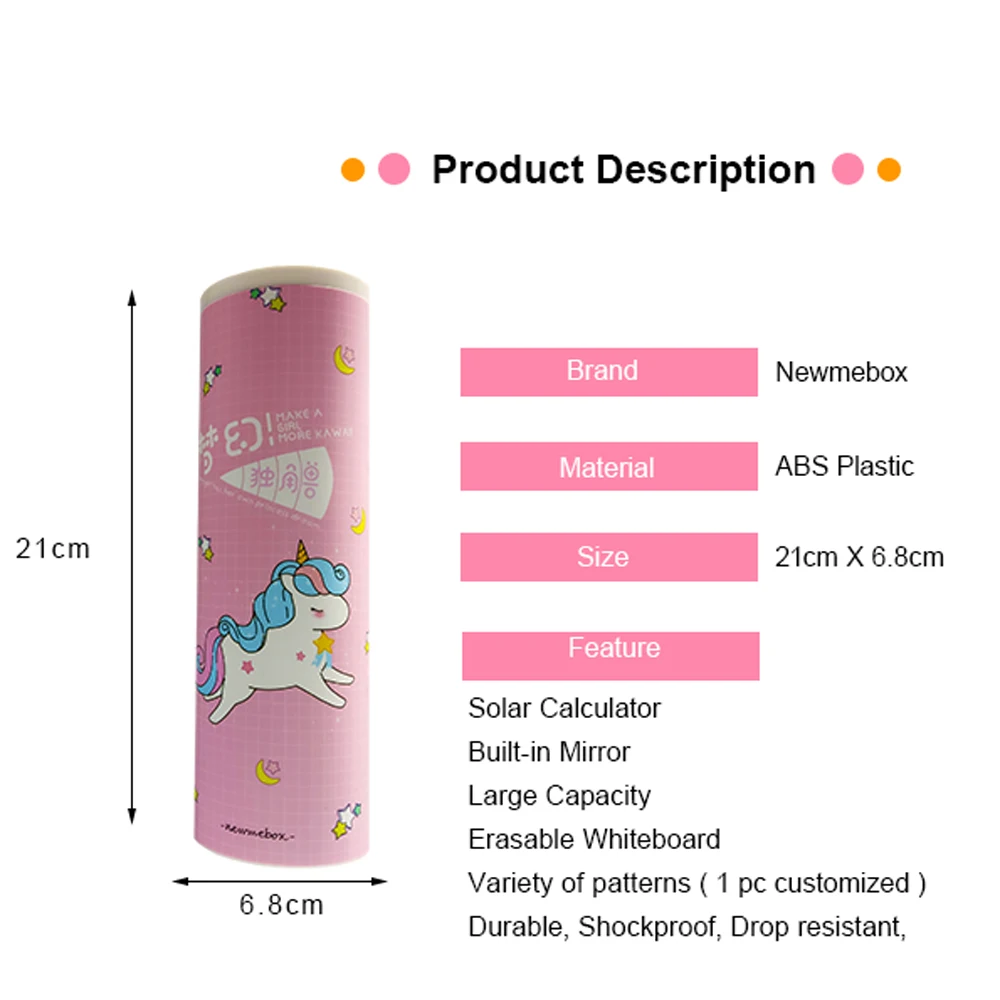 Чехол карандаш с единорогом NBX newmebox estuche escolar Kawaii школьные принадлежности trousse