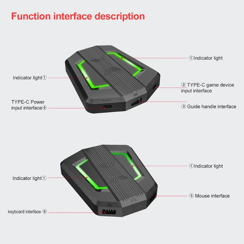 

Keyboard Mouse Converter Adapter Gamepad Controller for Switch PS4 PS3 Consoles R91A