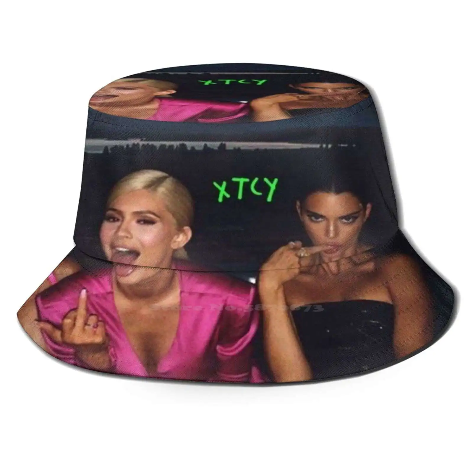 Il Cappello Da Pescatore Pieghevole Panama Di Compleanno Divertente Fresco Nuovo Kardashian Kim Kendall Jenner