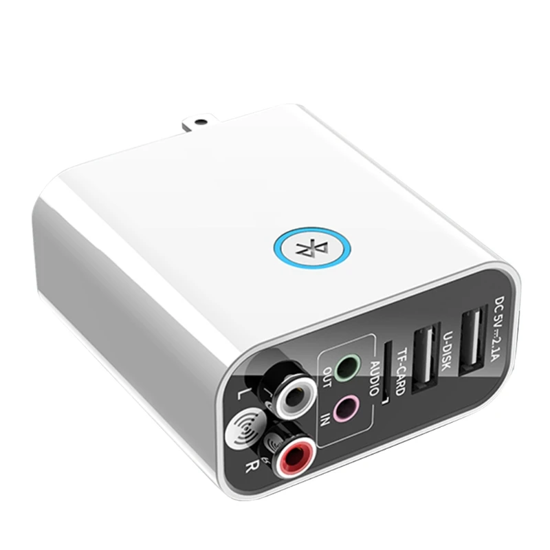 2 in 1 Bluetooth 5 0 Receiver Transmitter for Cell Phone TV PC Headphones TF Card AUX USB Charger Stereo Music Adapter