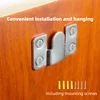 1 set Stainless Steel Heavy Duty Picture Frame Hanger Photo Display Hooks Bed Interlocking Hanging Fasteners Furniture Connector 4