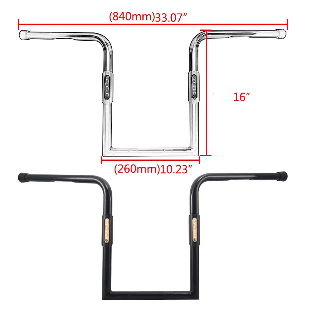 Мотоцикл 25 мм " Руль ретро ручка Z бар Ape вешалка для Harley Sportster 1200 883 Touring Chopper Bobber и многое другое - Цвет: G