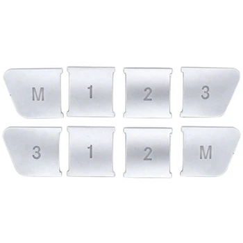 

Car Styling Seat Adjust Memory 1 2 3 M Button Cover Sitckers for Mercedes Benz GLA CLA GLK GLE CLS ML GL a B C E Class