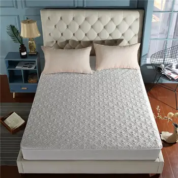 

1pc 100% Cotton Fitted Sheet Mattress Cover Bed Sheets With Elastic Band drap de lit sabanas 120*200/150*200/180*200*30cm 36