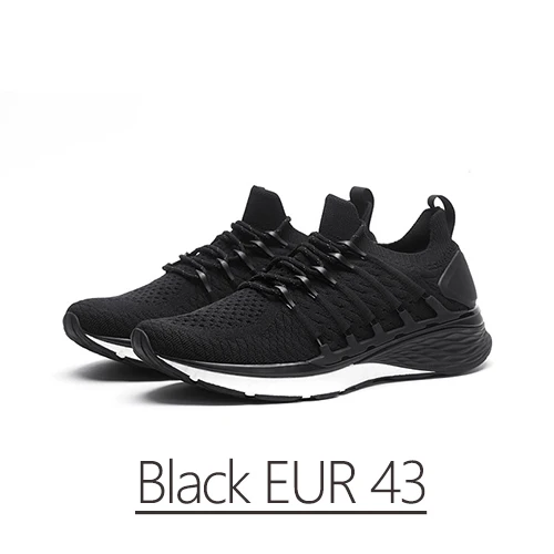 Xiaomi Mijia обувь 3 Для мужчин занятий спортивные кроссовки 6 в 1 uni-литье амортизация Нескользящая обеспечивающие Безопасность Светоотражающие кружево - Цвет: Black EUR 43