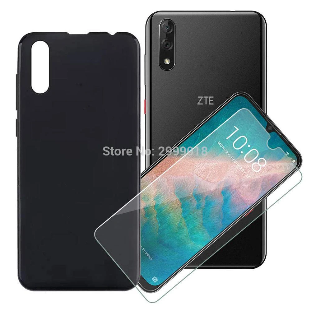 

ZTE Axon 10 Pro A2020 Case Axon 10 Pro Cover + Screen Protector Tempered Glass Protective Film For ZTE Axon 10 Pro A2020PRO