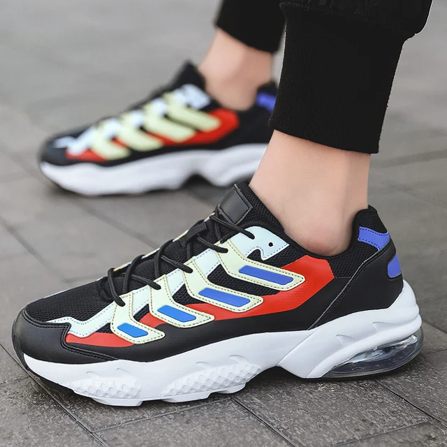 US $23.69 Fashion Men Casual Shoes 2020 brand retro increase sports shoes men's lightweight lace-up sneakers 