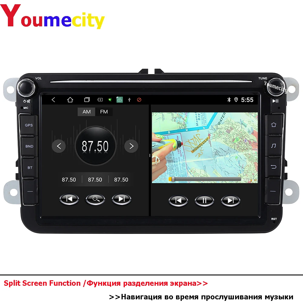 Автомагнитола 2DIN 4 ГБ ОЗУ + 64 Гб ПЗУ/Wi Fi стерео аудио планшет Android 10 Gps видеоплеер USB
